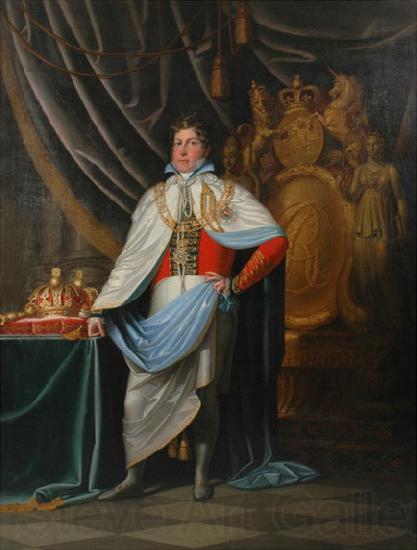 unknow artist Portrait of George IV as Grand Cross Knight of Hanoverian Guelphic Order Norge oil painting art